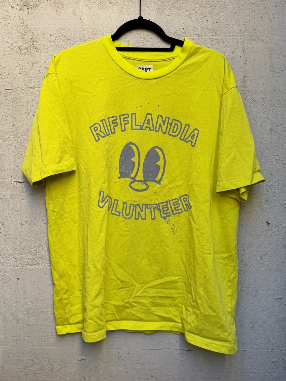 Yellow Rifflandia Victoria Volunteer Tee